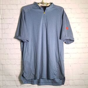 McDonald's Modern Blue Gray Work  Employee Shirt Mens Size Large